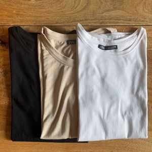 ZARA Basic Cotton Tshirts